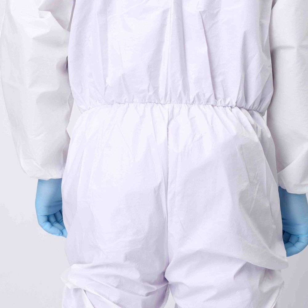 Waterproof Coverall Protective Disposable Isolation Overall Gowns Protective Clothing for Visitor