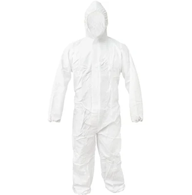 PPE-Plus 화이트 색상 PP+ PE 소재 보호복