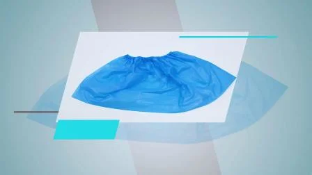 일회용 정전기 방지 클린룸 방수 CPE 플라스틱 외과 의료용 미끄럼 방지 부츠 신발 커버(병원 일일 보호용)
